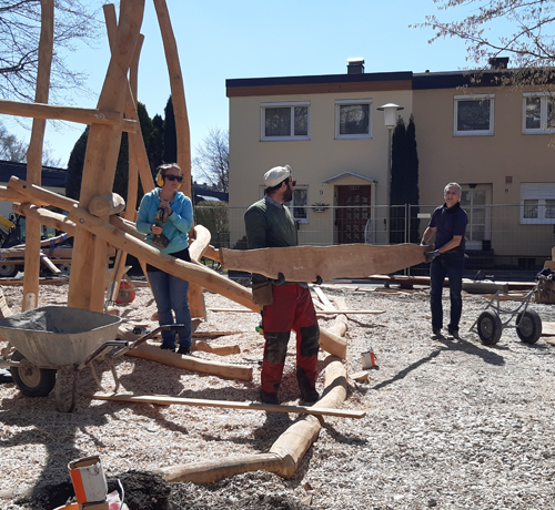 Spielplatz Krokusstraße – Umgestaltung kurz vor der Fertigstellung